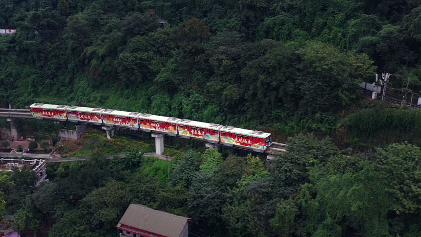 “重慶英才”專列亮相山城。中共重慶市委組織部供圖