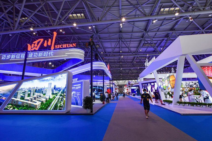 四川、寧夏擔任主賓省亮相第四屆西洽會。鄒樂攝