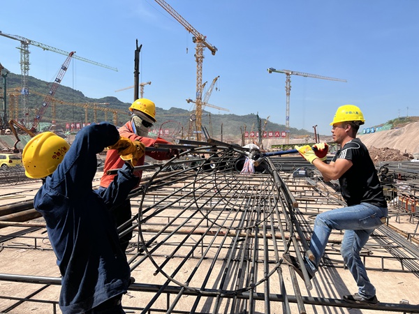 施工現場。江雪麗攝