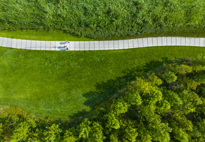 重慶巴南區花溪河生態綠道。劉紀湄攝