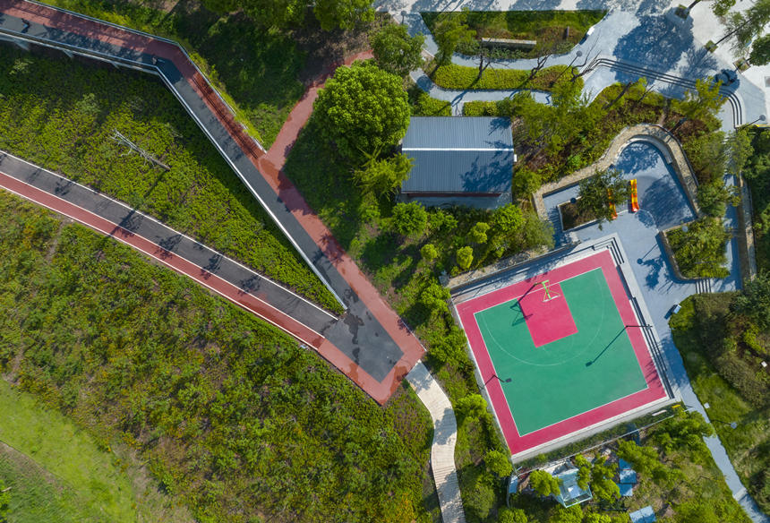 重慶巴南區花溪河生態綠道。劉紀湄攝