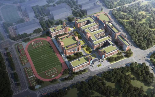 四川外國語大學重慶科學城中學效果圖。重慶高新區供圖