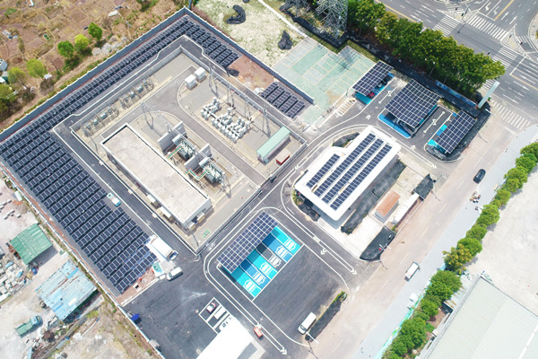 銅梁玉泉“光儲充檢換”一體站全景。顏玲莉攝