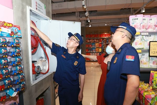 檢查現場。黔江區消防救援支隊供圖