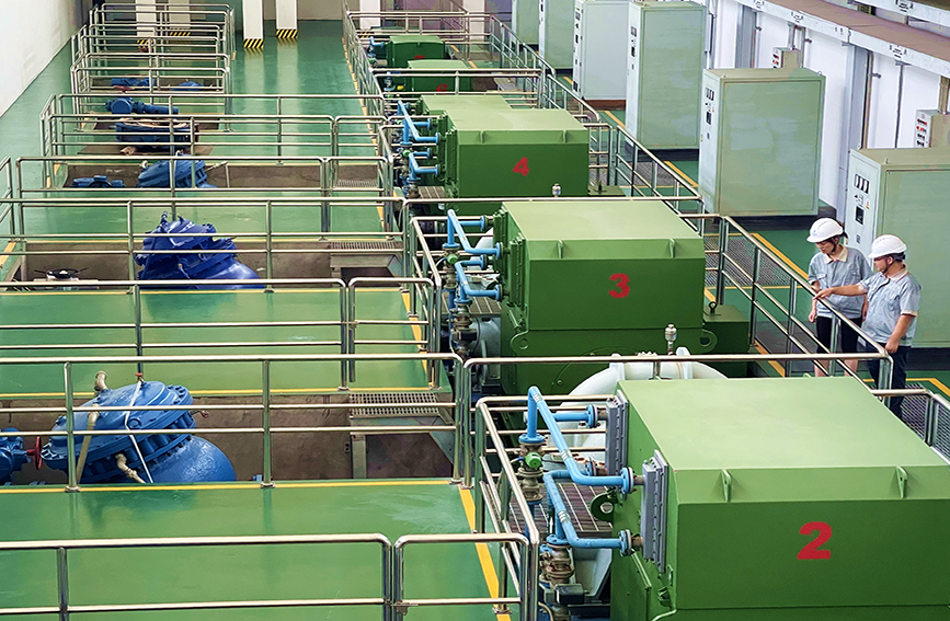 市自來水公司豐收壩水廠，加強運行設備巡檢