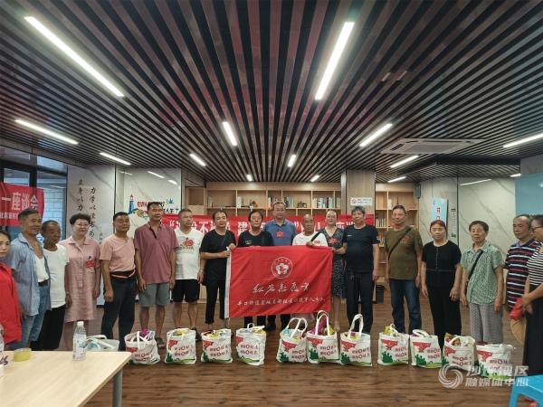 井口街道成立退役軍人志愿者服務隊。沙坪壩區退役軍人事務局供圖