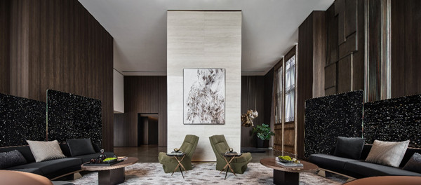 T1空中圈層會客廳接待廳實景圖。國浩·18T供圖