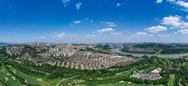 北碚區蔡家智慧新城照片。秦廷富攝