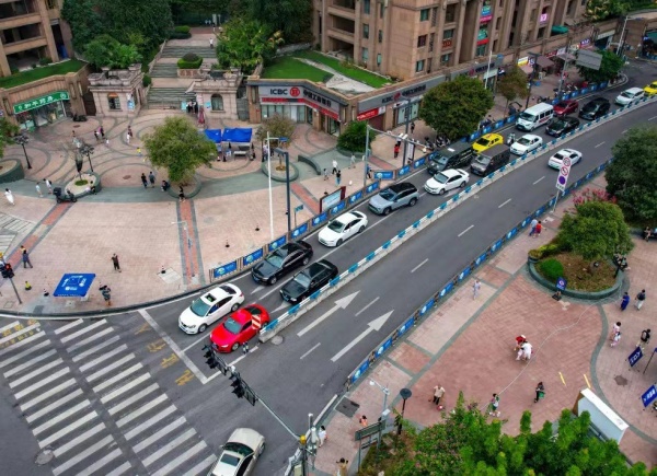 此次路網更新項目建設涉及的路段。崔景印攝