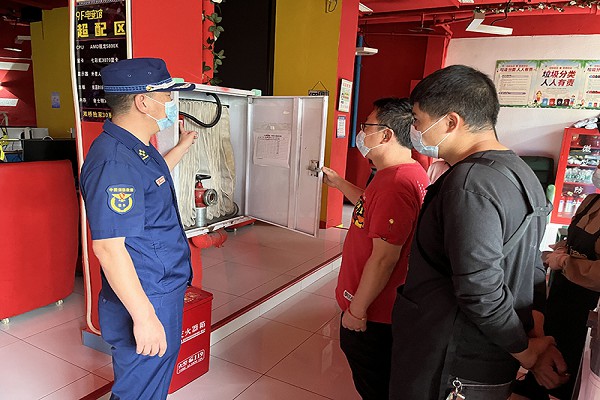 檢查現場。雙橋經開區消防救援大隊供圖