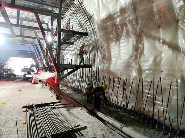 施工現場。丁衛林攝?