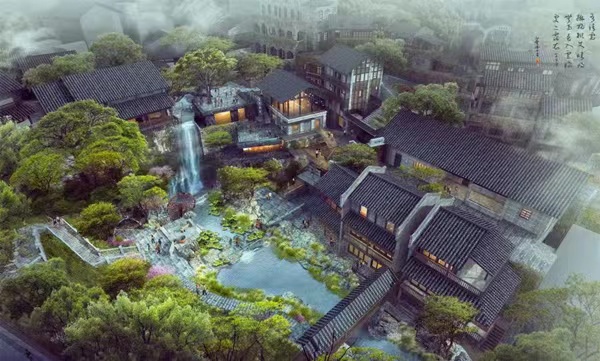 “重慶人家·下浩里”風景街區效果圖。南岸區融媒體中心供圖