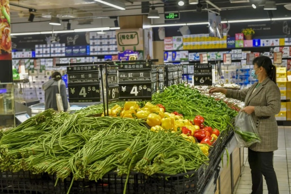 南岸區各大商超供應充足。南岸區融媒體中心供圖