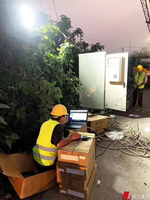 鐵塔兩江分公司維修疫情保障點故障。