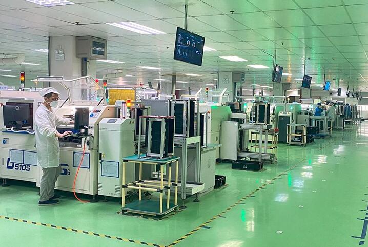 盟訊公司生產線。重慶機電集團供圖