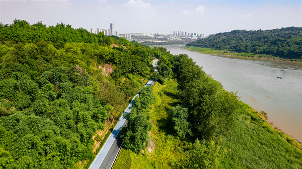 悅來嘉陵江濱江休閑道。悅來投資集團供圖