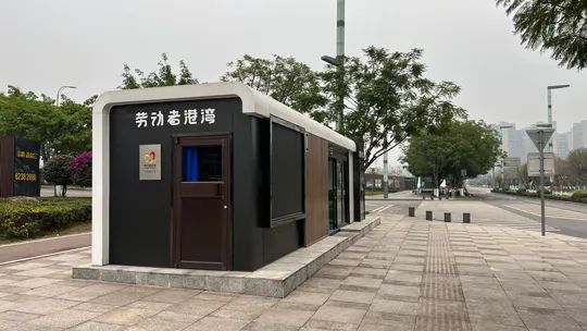 已建成的勞動者港灣。張皓瑋攝