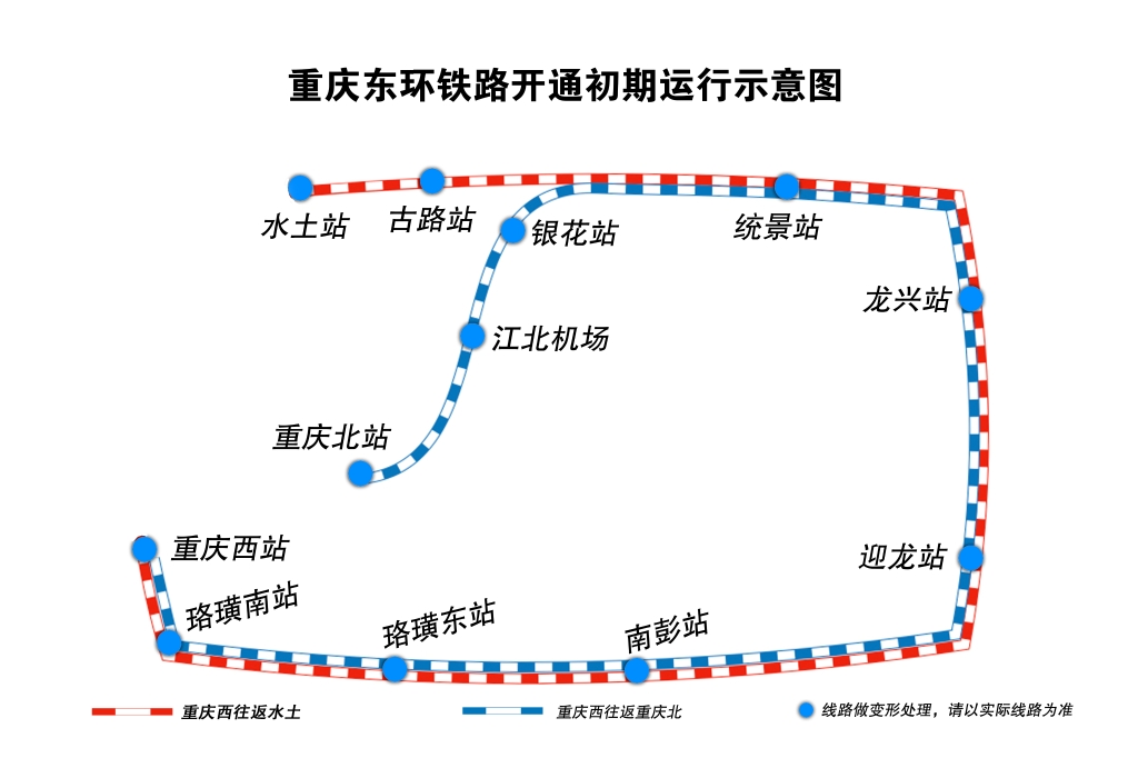 運行示意圖。鐵路部門供圖