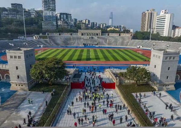2022年12月30日，大田灣體育場歷經兩年多的修復工程后，重啟開放（重慶日報記者 龍帆攝）