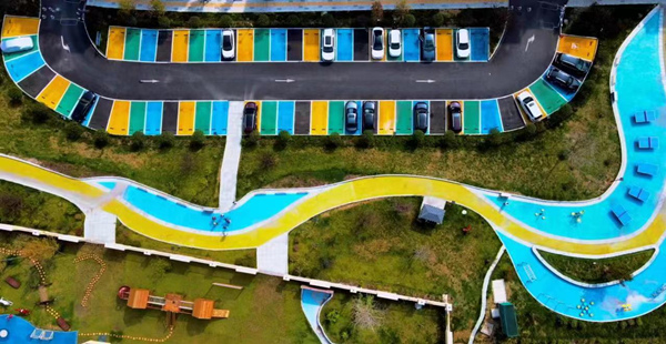 北碚區將軍路停車場。 受訪單位供圖