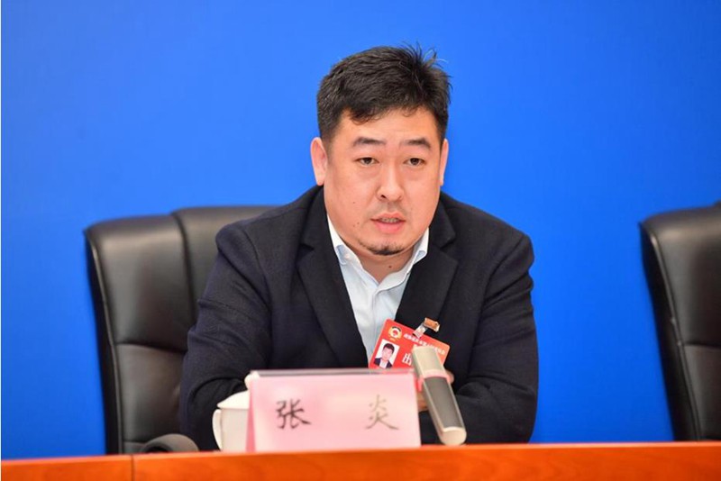 張炎介紹相關情況。王加喜攝