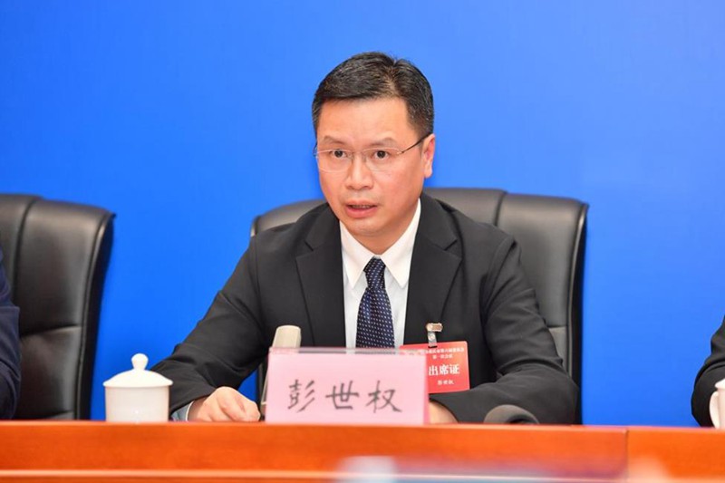 彭世權介紹相關情況。王加喜攝