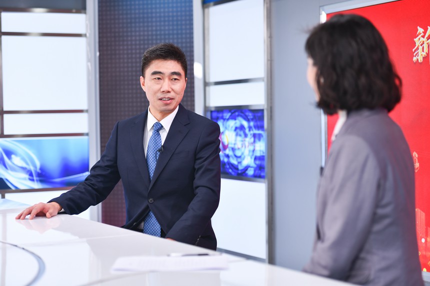 訪談現場。鄒樂攝