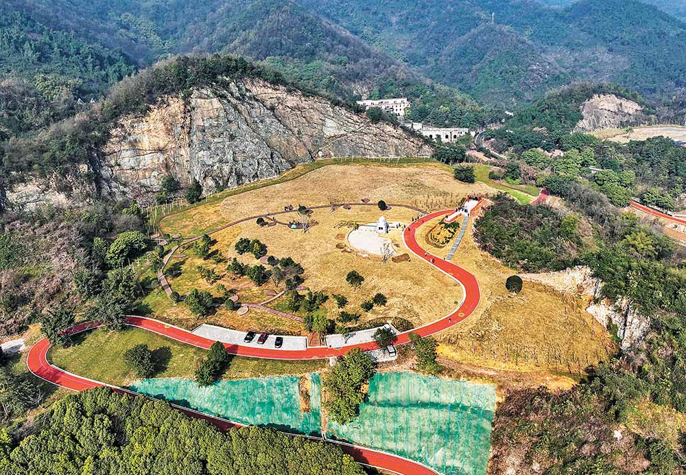 一月二十九日，中梁云峰集中連片廢棄礦山治理提升項目現場，53號礦山已被打造成“露營基地”。記者 張錦輝 攝/視覺重慶