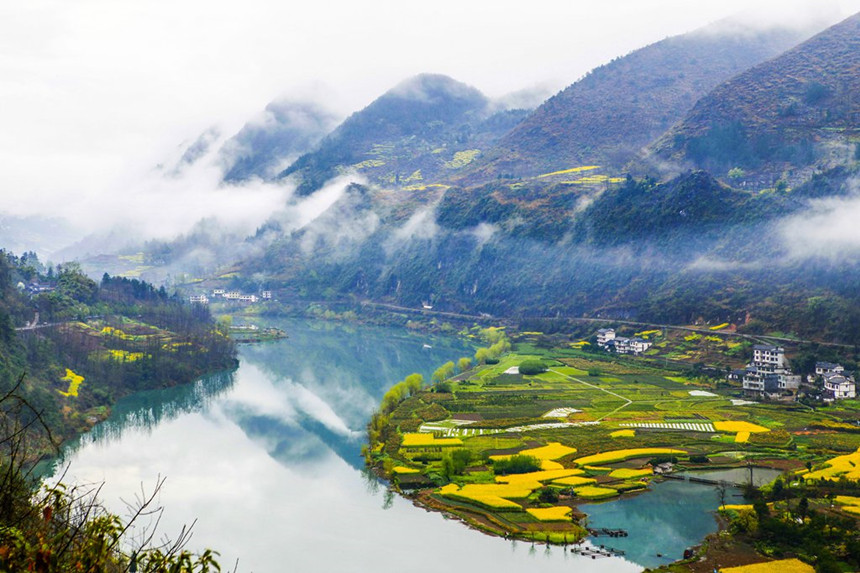 重慶阿蓬江國家濕地公園。