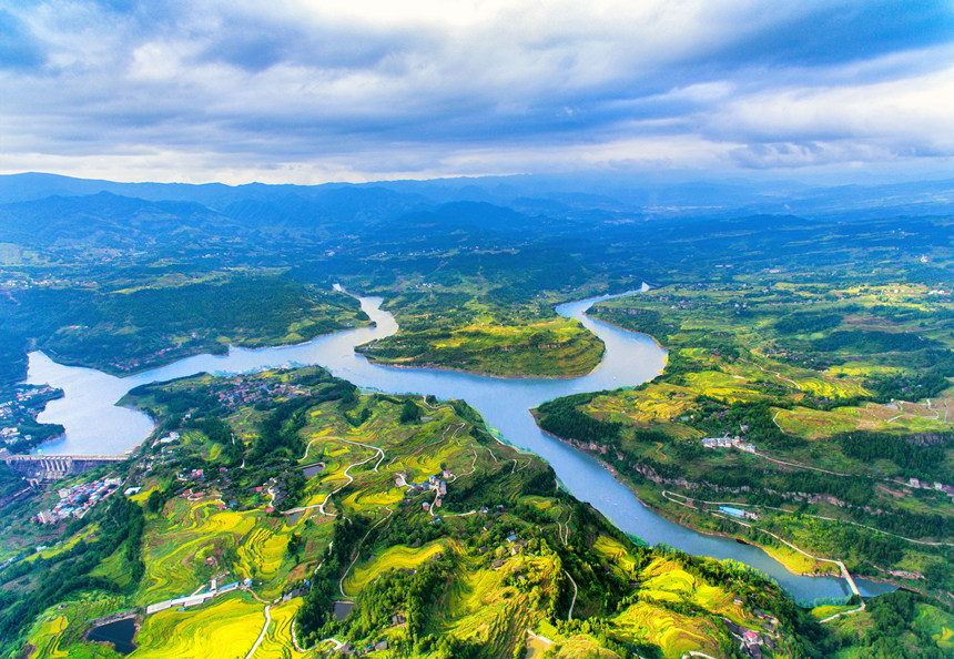 重慶龍河國家濕地公園。
