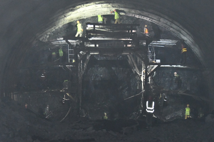 巫鎮高速巫溪隧道施工現場。中鐵建重慶投資集團供圖