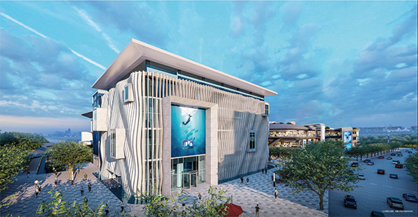 雙藍洞城市潛水館效果圖。重慶華僑城供圖