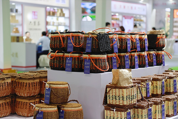 梧州六堡茶展區。向詩佳攝