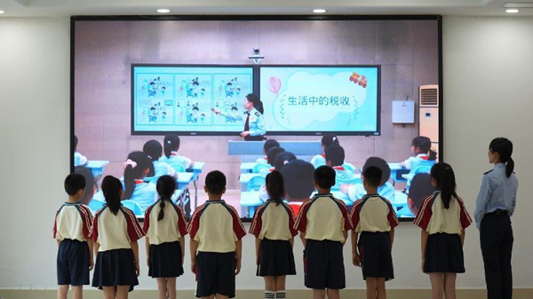 6月30日，重慶市稅務局、青島市稅務局聯合開展“青渝有約 與稅童行”青少年稅收普法“云課堂”。文明燕攝