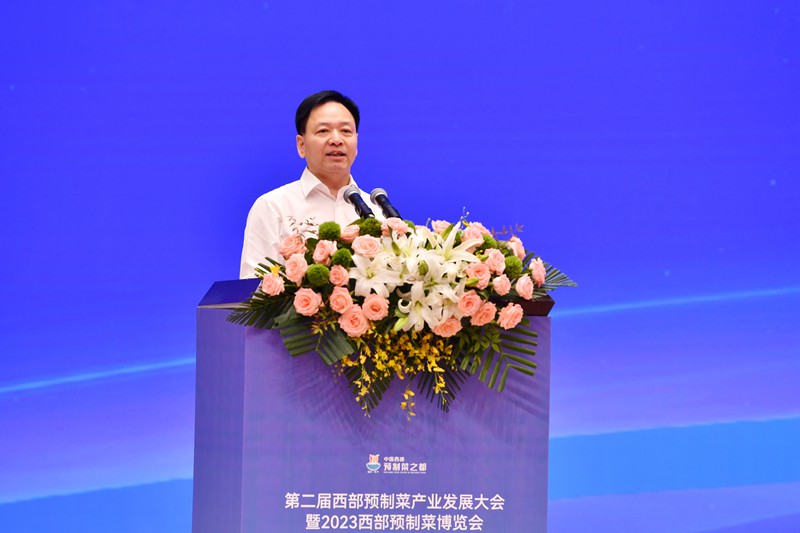 重慶市梁平區委書記錢建超致辭。鄒樂攝