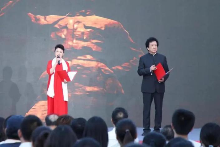 詩朗誦《從于都出發的小號手》。重慶師范大學供圖