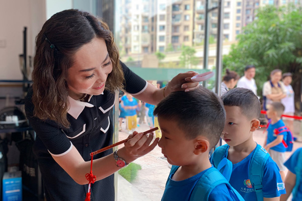 朱砂啟智。大渡口幼教集團供圖