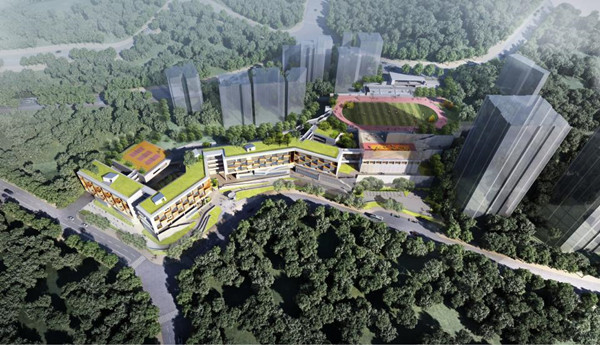 彈子石小學煥新擴建效果圖。彈子石小學供圖