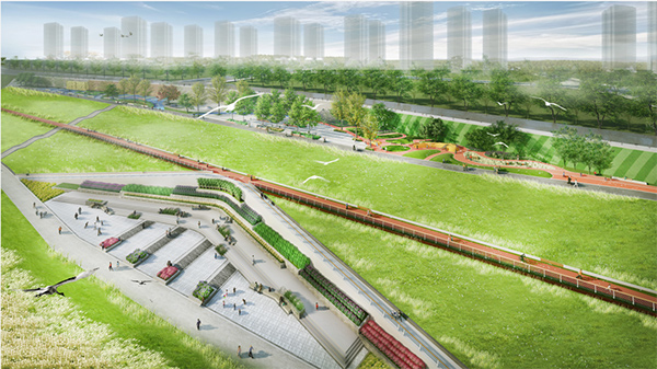 雙碑大橋至渝懷鐵路濱江片區。沙坪壩發布供圖