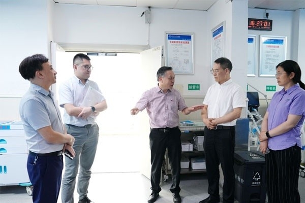 現場檢查評估。重慶大學附屬江津醫院供圖