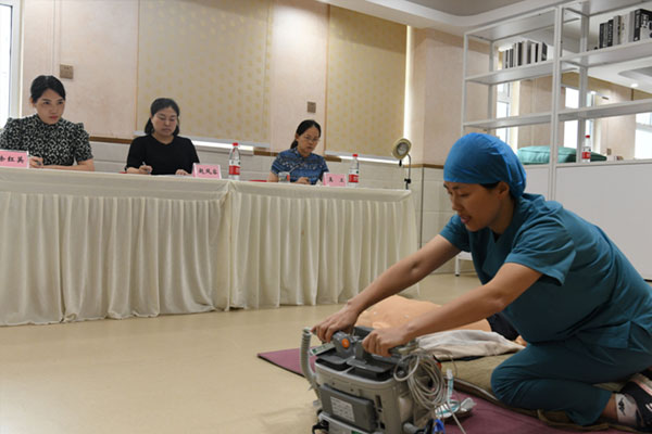 危重孕產婦救治項目考核。璧山區婦幼保健院供圖