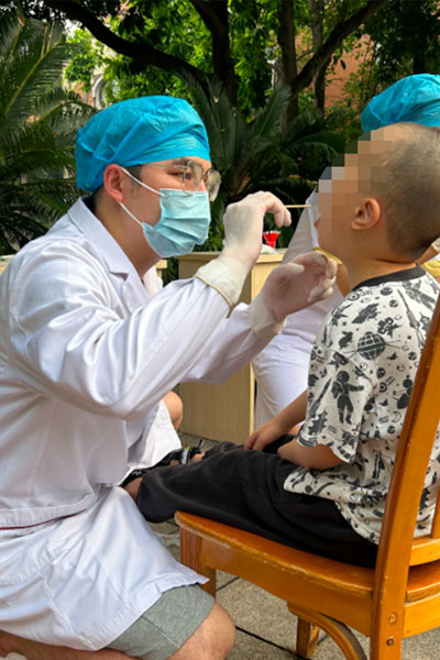 活動現場。重醫附屬口腔醫院供圖