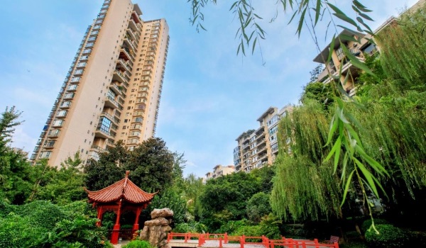 綠韻康城環境實景圖。金科服務供圖