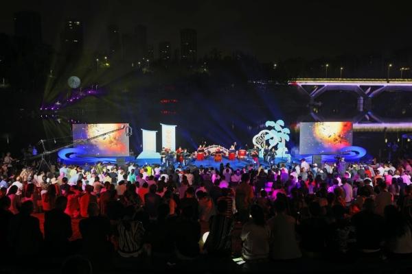 中央公園中秋音樂會。渝北區文化旅游委供圖