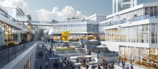 長安三工廠片區城市更新項目效果圖。江北城開集團供圖