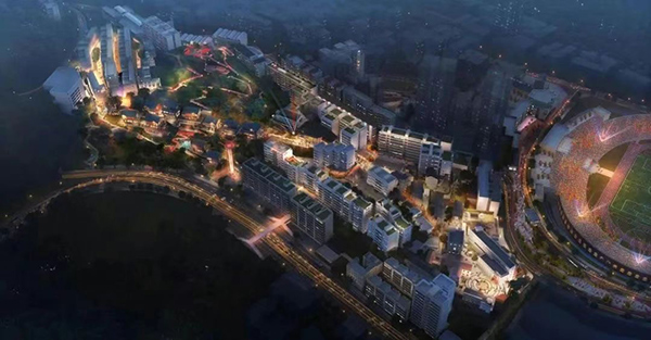 國際村片區城市更新項目效果圖。渝中區住房城市建委供圖