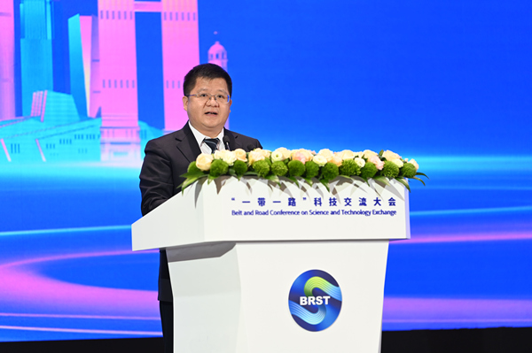 中國21世紀議程管理中心副主任陳其針致辭。鄒樂攝