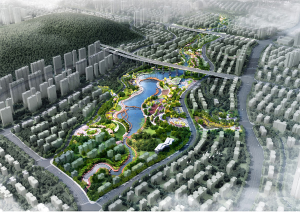 花石公園效果圖。重慶空港新城開發建設有限公司供圖