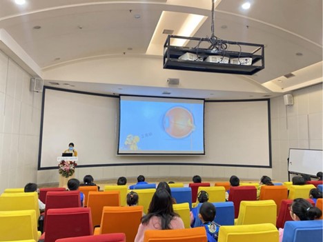 活動現場。重慶愛爾兒童眼科醫院供圖