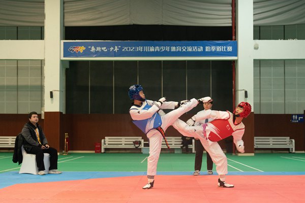 跆拳道交流比賽。 主辦方 供圖
